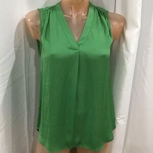 Alfani Vibrant Green V-Neck Blouse